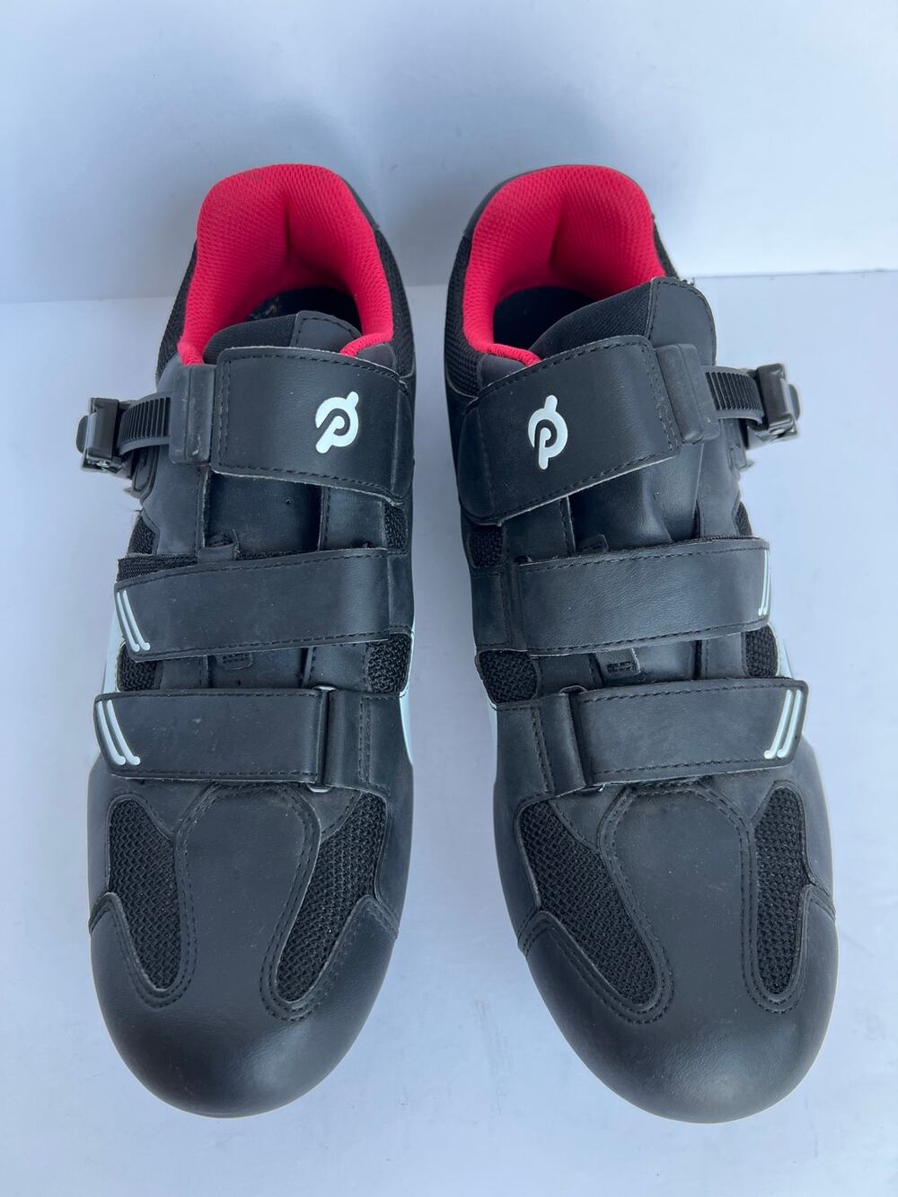 Peloton Cycling Shoes Black Red Look Delta Cleats Indoor Bike Mens 11.5 Size 45
